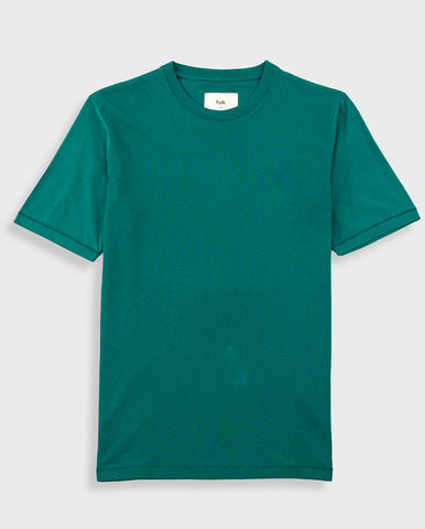 1 x 1 Stripe Tee - Pthayo Green/Ecru