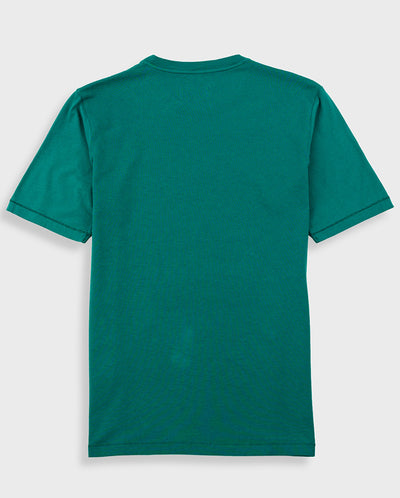 Contrast Sleeve Tee - Pthalo Green