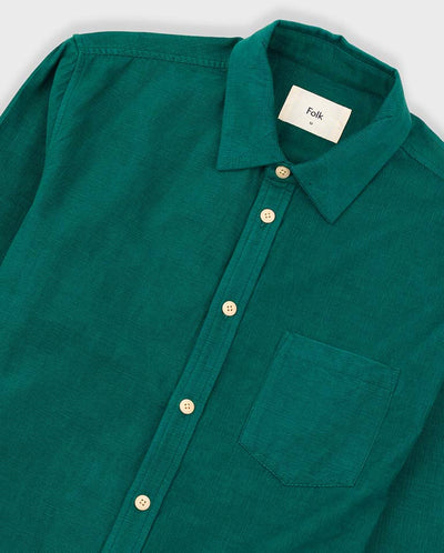 Direction Babycord Shirt - PHTHALO Green