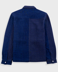 ASSEMBLY JACKET - INDIGO WAFFLE PATCHWORK