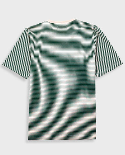 1 x 1 Stripe Tee - Pthayo Green/Ecru