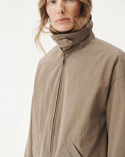 Waterproof Coach Jacket - Camel