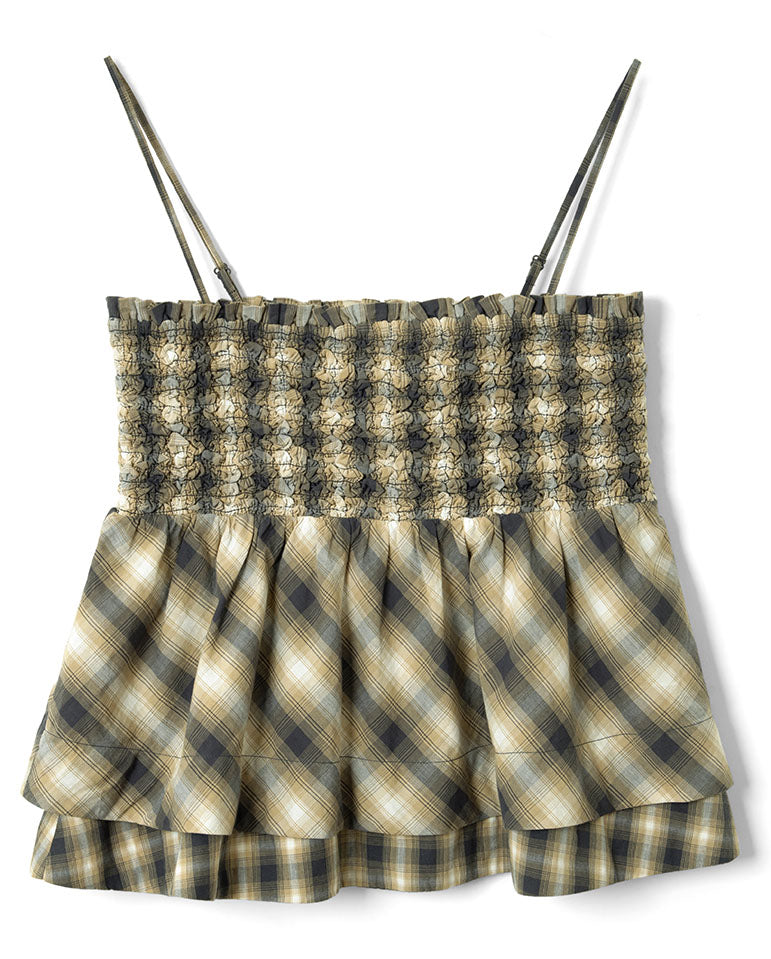 Azalea Cami - Cardamon Check Mixed