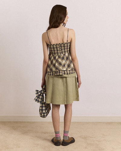 Azalea Cami - Cardamon Check Mixed