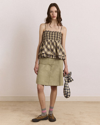 Azalea Cami - Cardamon Check Mixed