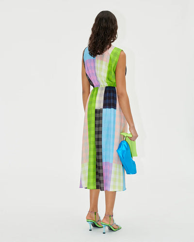 Annalie Patchwork dress Check