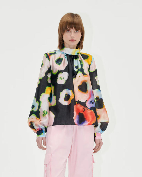 Ashley Printed Top Tie Dye Floral