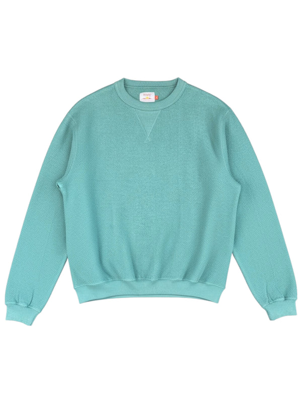 Hina Reverse Crew Neck Sweat - Sagebrush Green
