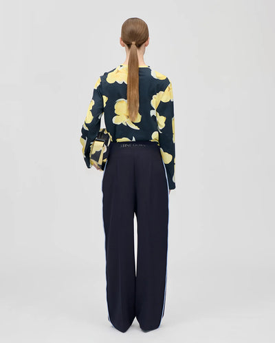 Fluid Blanket Stitch Pant - Night