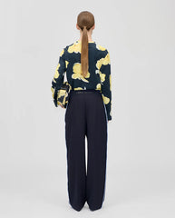 Fluid Blanket Stitch Pant - Night