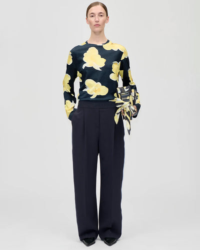 Fluid Blanket Stitch Pant - Night