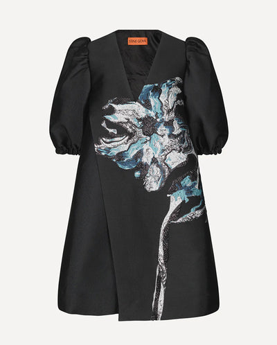 Brethel Jacquard Dress Icy flower