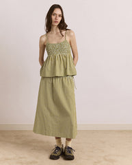 Dinah Cami - Basil Stripe