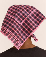Headscarf - Magenta Check