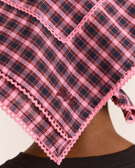 Headscarf - Magenta Check