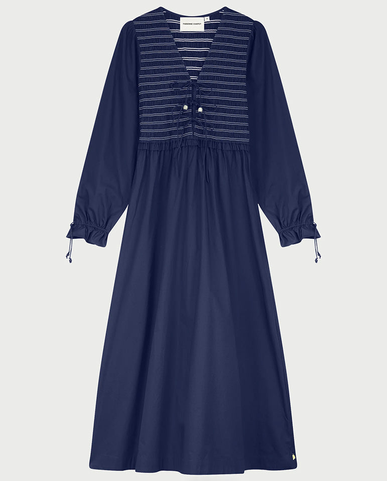 Elouise Midi Dress - Navy