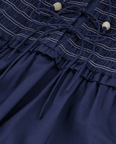 Elouise Midi Dress - Navy