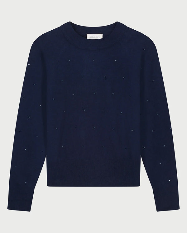 Lidi rhinestone Pullover - Midnight