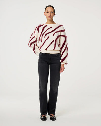 Zebra Pullover - Cosy White