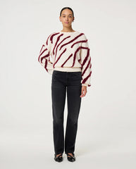 Zebra Pullover - Cosy White
