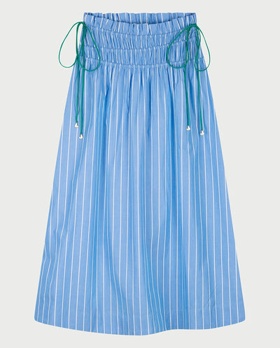 Yoko Skirt - Blue Stripe