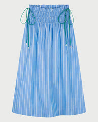 Yoko Skirt - Blue Stripe