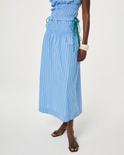 Yoko Skirt - Blue Stripe