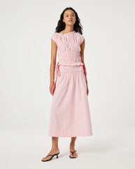 Yoko Skirt - Pink Stripe