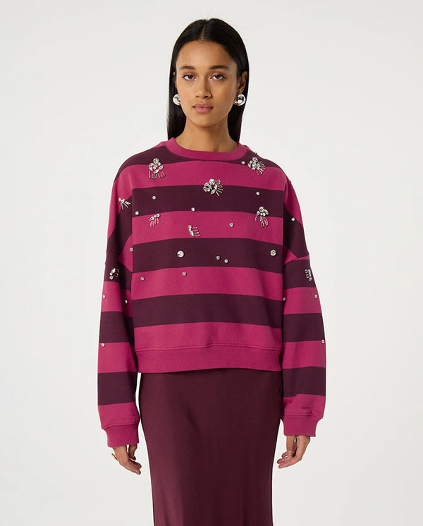 Ronny Sweat - Burgundy Stripe
