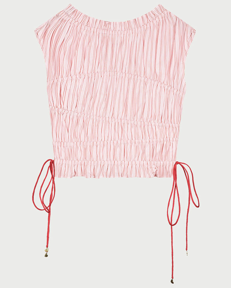 John S/S Stripe Top - Pink Stripe mark 2