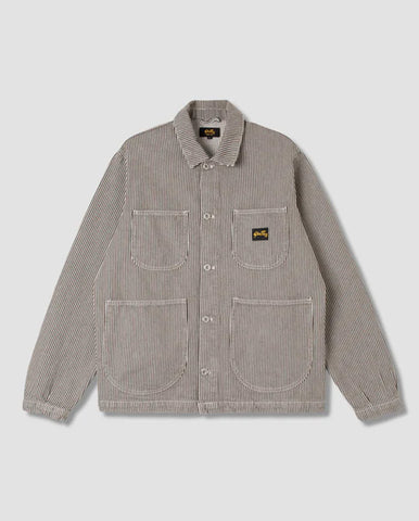 Patch Overshirt Blue Crinkle