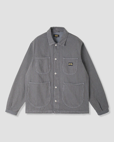 Coverall Jacket Black Overdyed Hickory