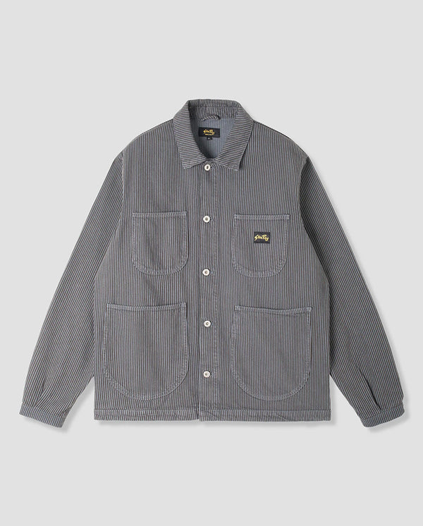 Coverall Jacket Black Overdyed Hickory