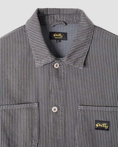 Coverall Jacket Black Overdyed Hickory