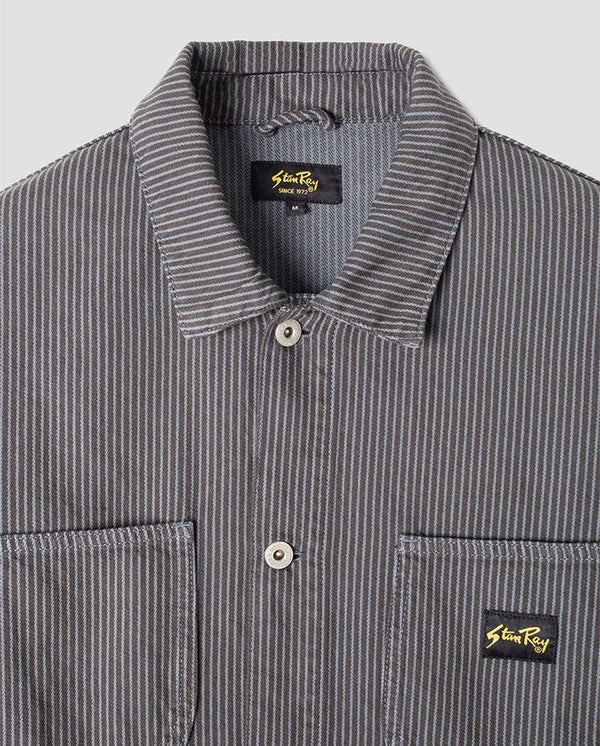 Coverall Jacket Black Overdyed Hickory