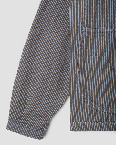 Coverall Jacket Black Overdyed Hickory