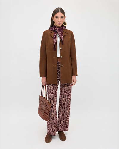 Ceara Trouser Tapestry - Bloom Bordeaux