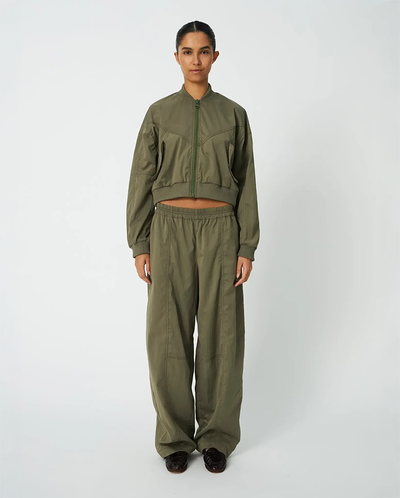 Combat Track Jacket - Dust Olive