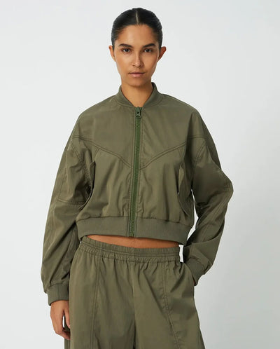 Combat Track Jacket - Dust Olive