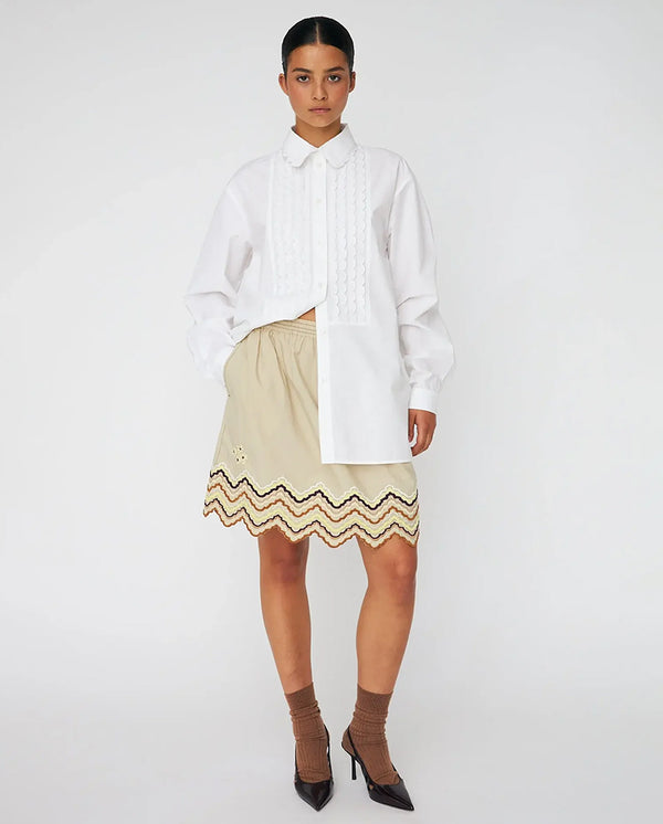 Cotton Poplin Shirt - White