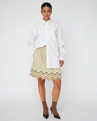 Cotton Poplin Shirt - White