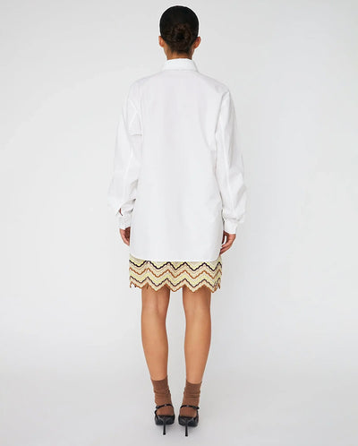 Cotton Poplin Shirt - White