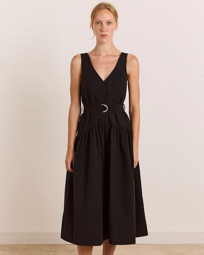 Dallas Midi Dress - Black