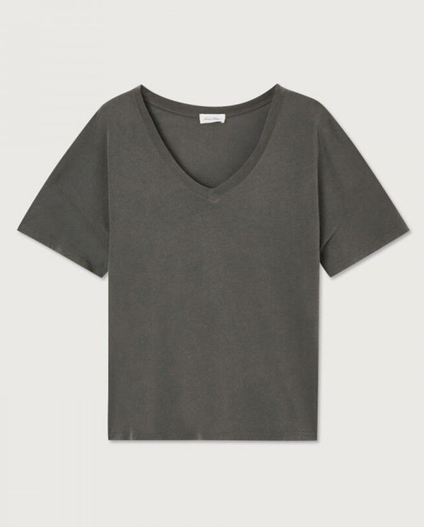 Slouchy V-neck Tee Vintage slate
