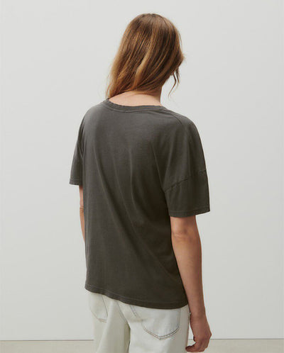 Slouchy V-neck Tee Vintage slate