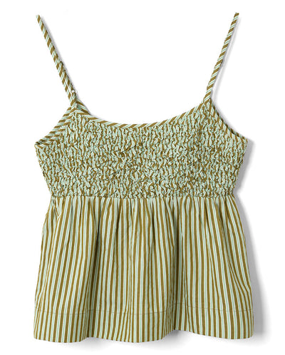 Dinah Cami - Basil Stripe