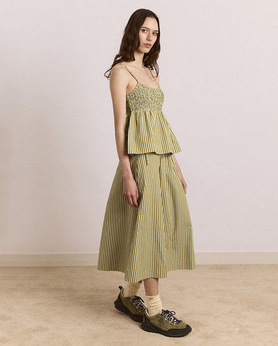 Dinah Cami - Basil Stripe