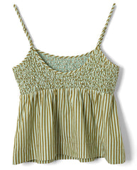 Dinah Cami - Basil Stripe