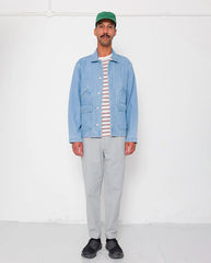DRAWCORD ASSEMBLY PANT - SILVER GREY COTTON LINEN