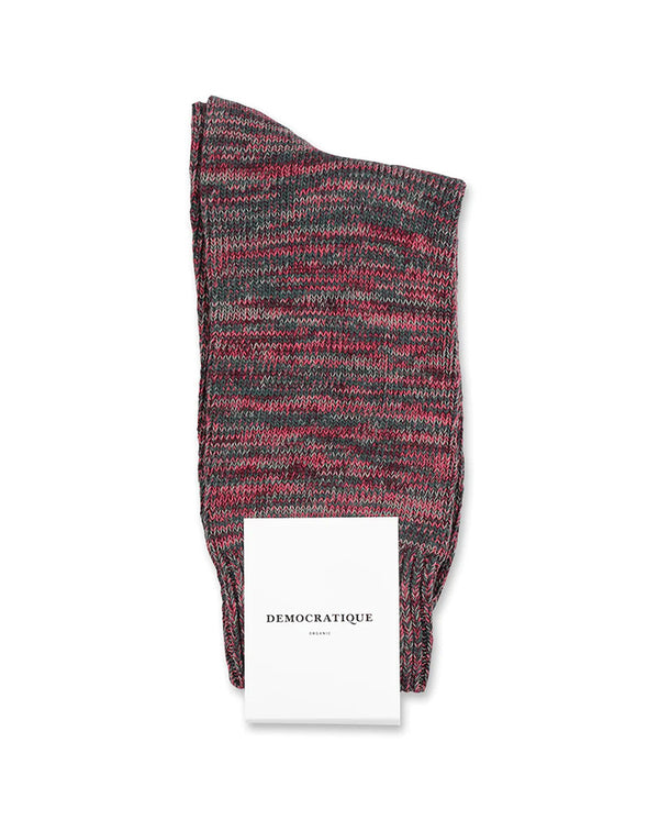 Relax Chunky Knit Sock Green/Rosso/Army